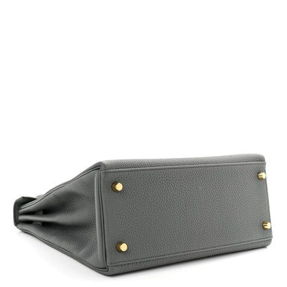 Hermes Togo Kelly Retourne 28 Vert Amande 4 of 12