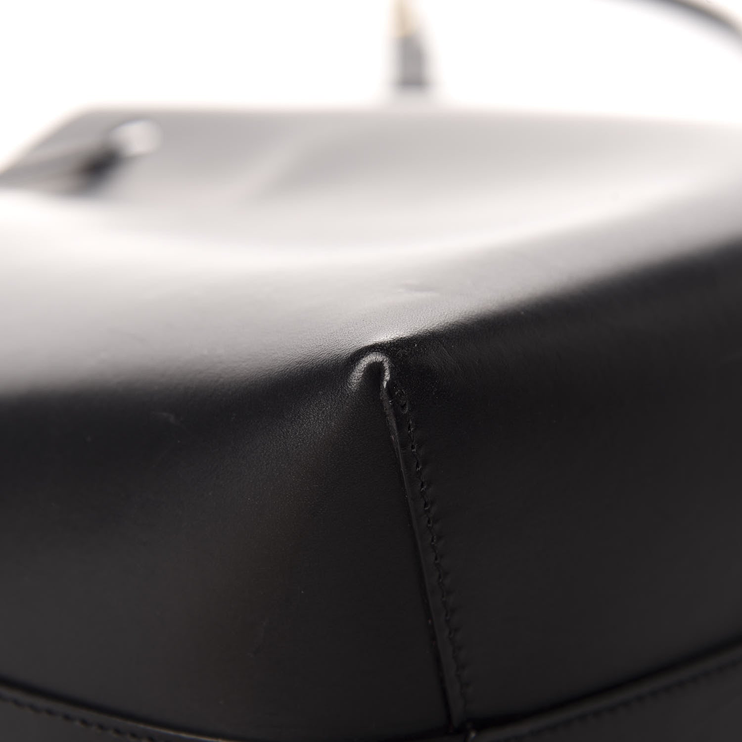 Mansur Gavriel Calfskin Mini Bucket Bag Black Flamma 7 of 20