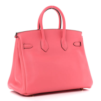 Hermes Swift Birkin 25 Rose Azalee 3 of 14
