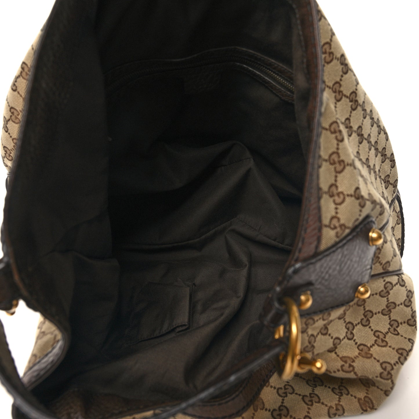 Monogram Large Jockey Hobo Dark Brown