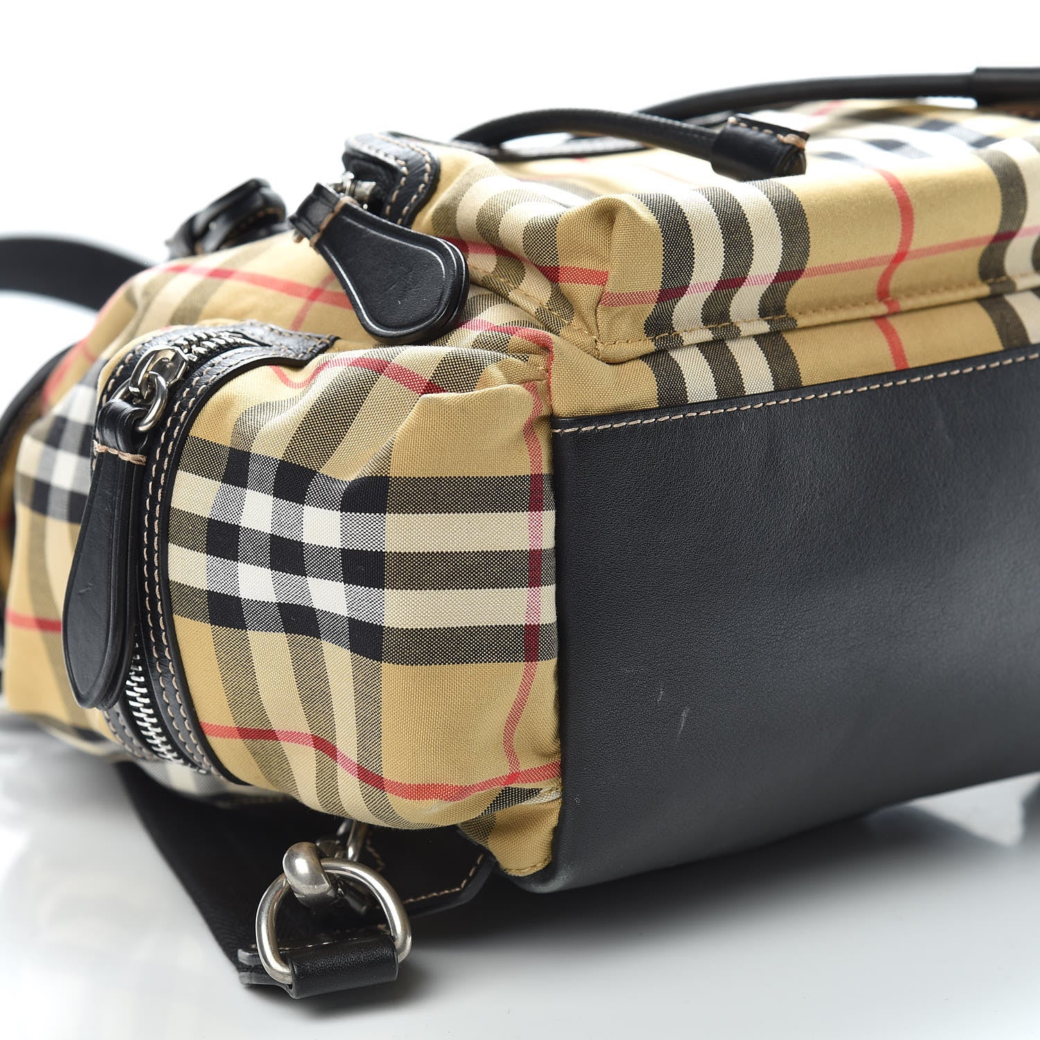 Burberry Vintage Check Small Rucksack Backpack Black 8 of 10