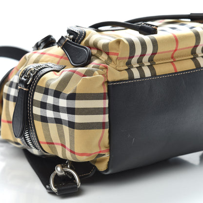 Burberry Vintage Check Small Rucksack Backpack Black 8 of 10