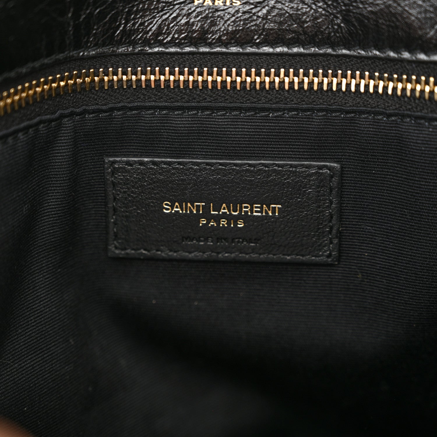 Saint Laurent Crinkled Calfskin Matelasse Monogram Medium Niki Chain Satchel Black 6 of 10