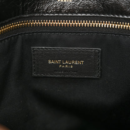 Saint Laurent Crinkled Calfskin Matelasse Monogram Medium Niki Chain Satchel Black 6 of 10