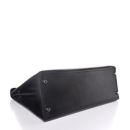 Hermes Epsom Kelly Sellier 35 Black 5 of 11