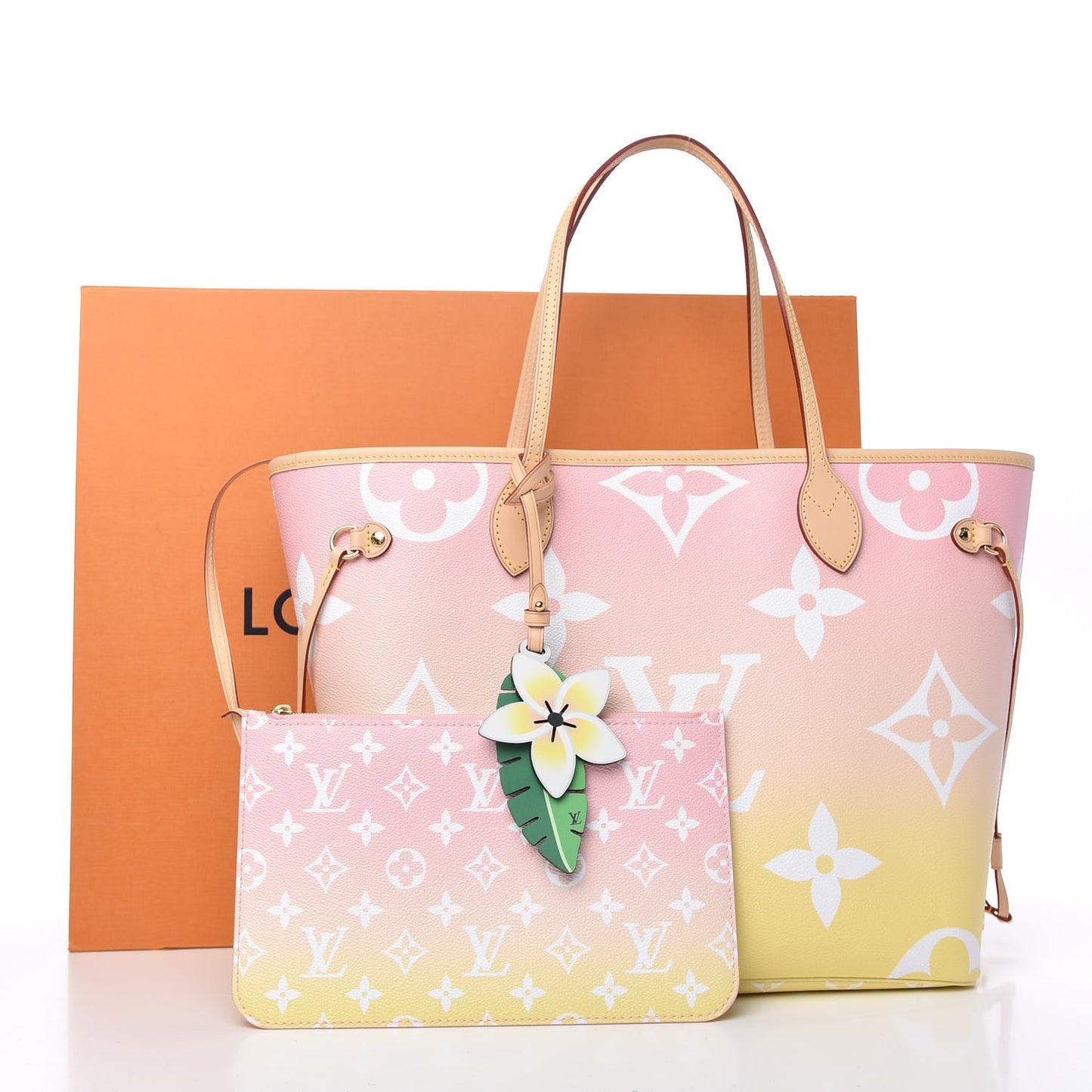Monogram Giant By The Pool Neverfull MM Light Pink
