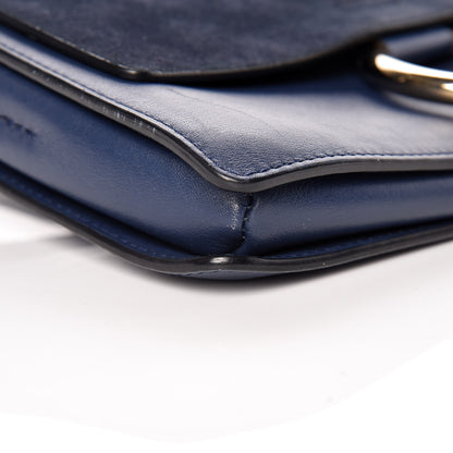 Chloe Suede Calfskin Small Faye Shoulder Bag Denim Blue 5 of 16