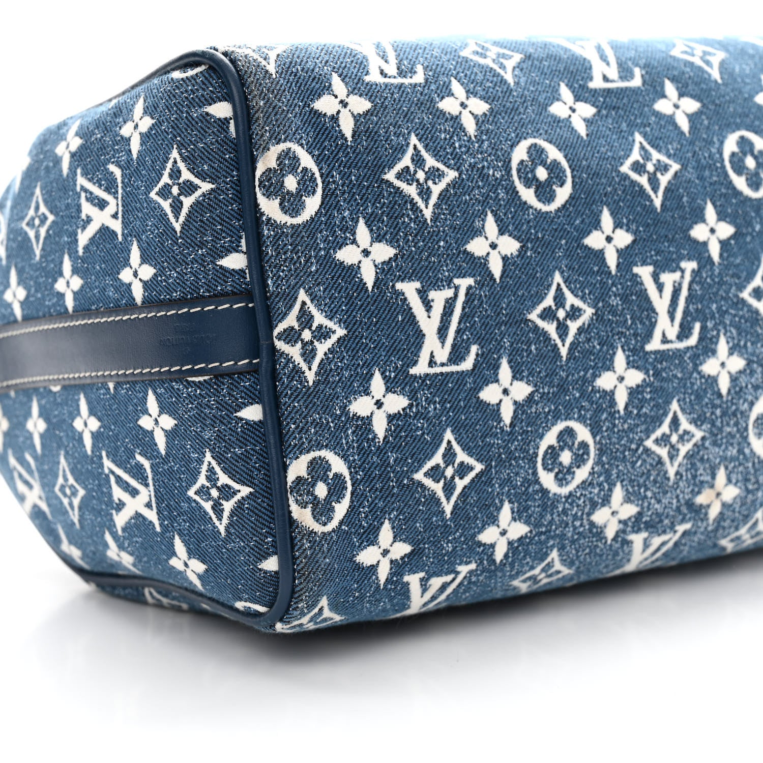 Louis Vuitton Monogram Jacquard Denim Speedy Bandouliere 25 Bleu 8 of 11