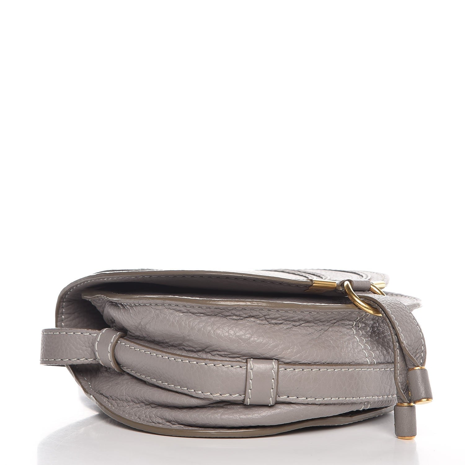 Chloe Calfskin Mini Marcie Round Crossbody Bag Cashmere Grey 4 of 7