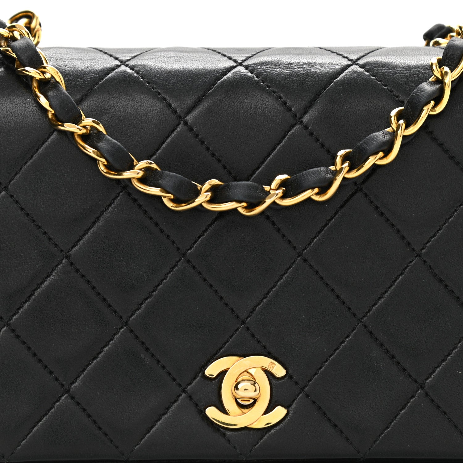 Chanel Lambskin Quilted Single Flap Black 8 of 9