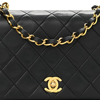 Chanel Lambskin Quilted Single Flap Black 8 of 9