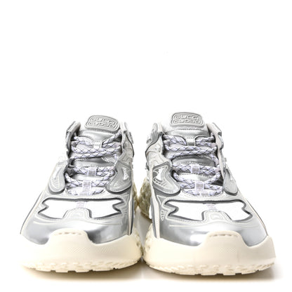 Gucci Metallic Demetra Mesh Cub3d Mens Sneakers 10 Grey White 3 of 10
