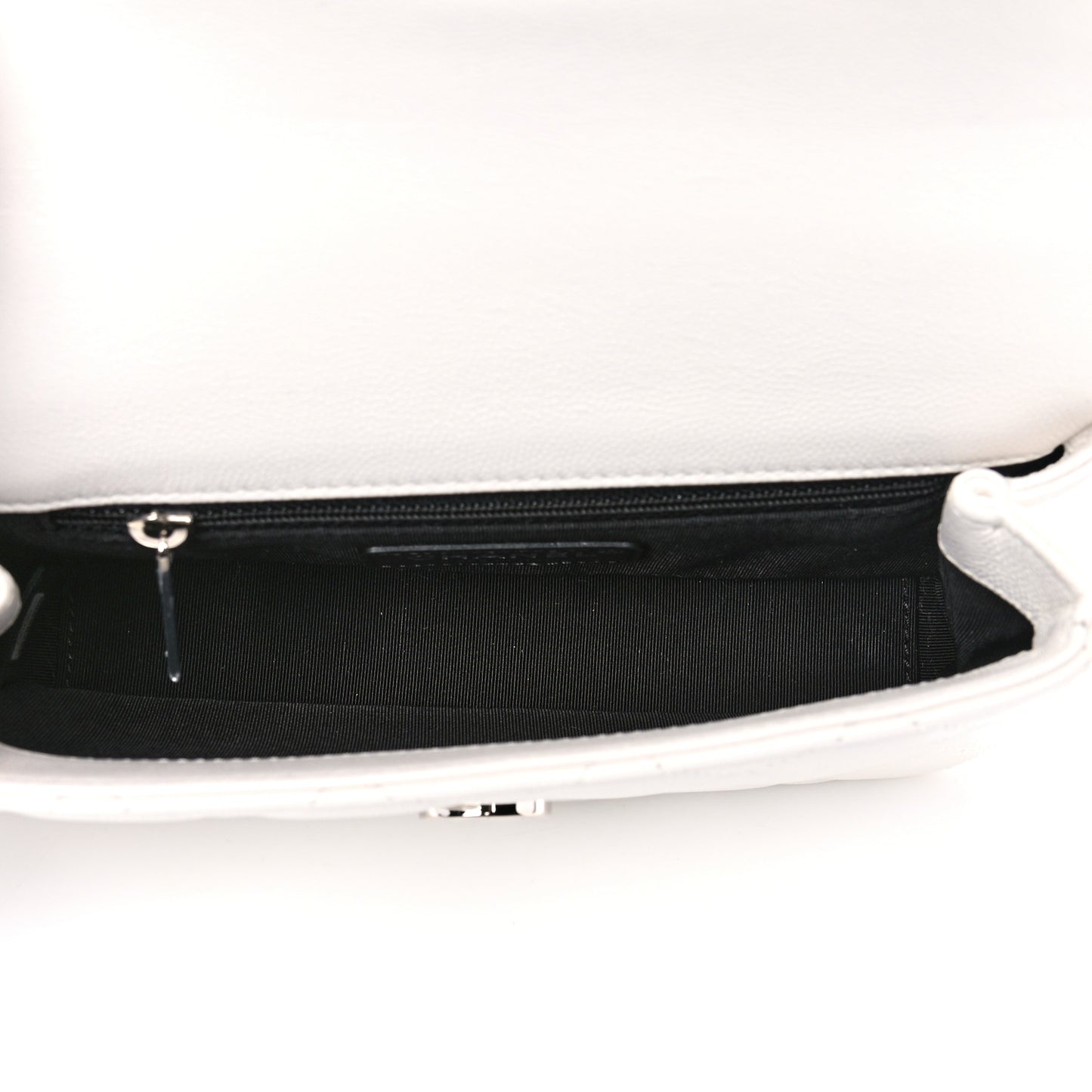 Caviar Quilted My Everything Small Flap White Black