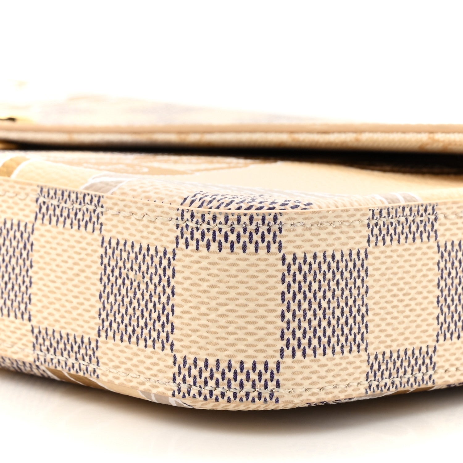 Louis Vuitton Damier Azur Nautical Pochette Felicie Chain Wallet 9 of 10