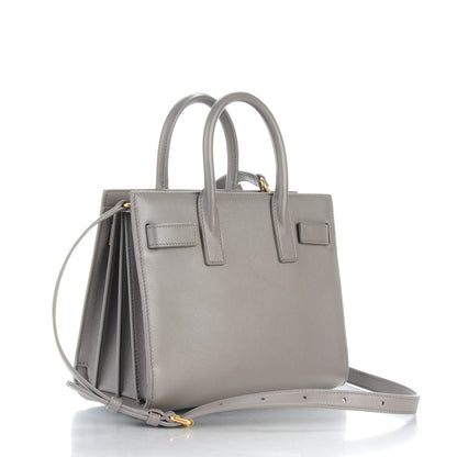 Saint Laurent Calfskin Nano Sac De Jour Fog 2 of 6