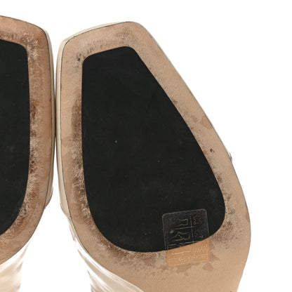 Jimmy Choo Patent Boots 36 Beige 8 of 21