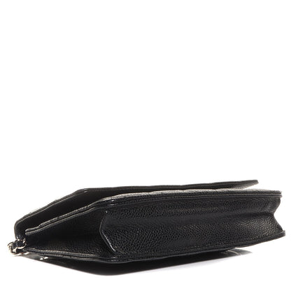 Chanel Caviar Quilted Wallet On Chain WOC Black 5 of 10