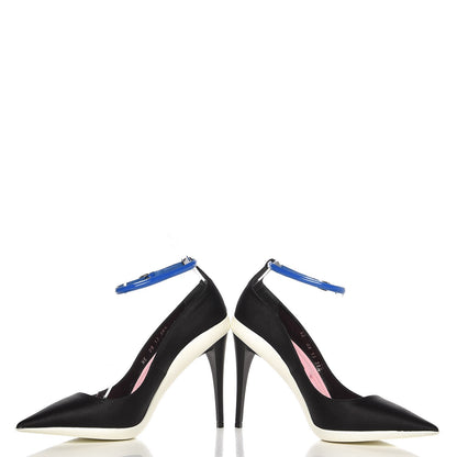Christian Dior Canvas Def Cruise Pumps 38.5 Black 5 of 11
