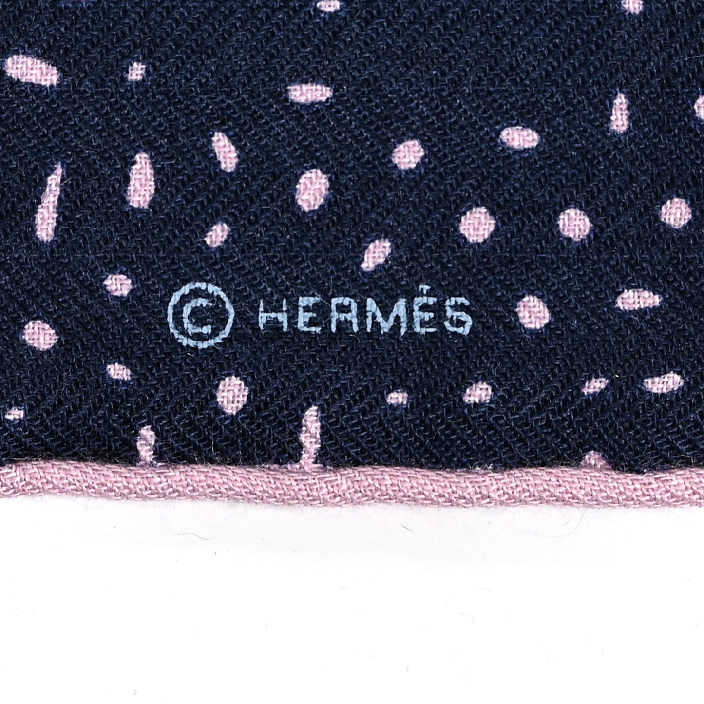 Silk Cashmere Clair De Lune Shawl 140 Marine Vieux Rose