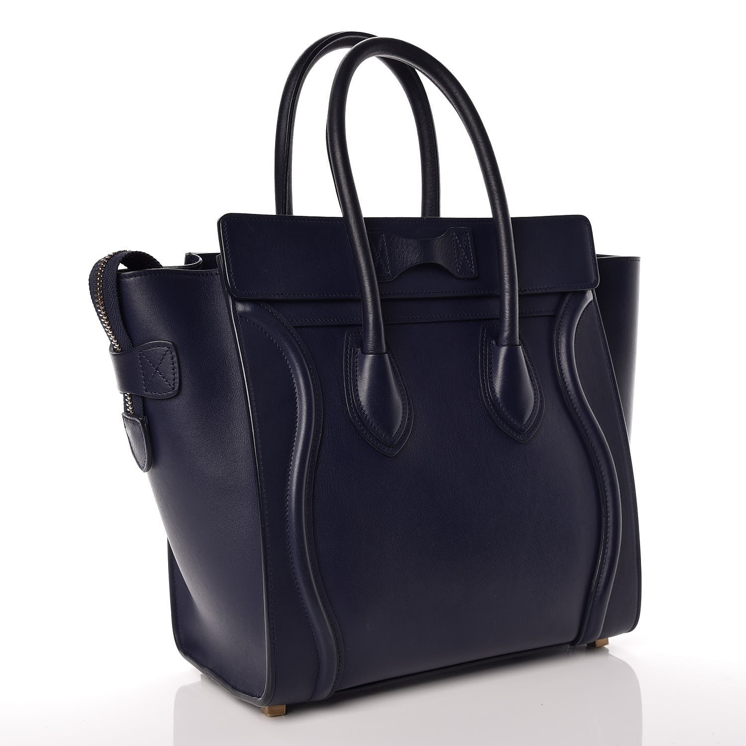 Celine Smooth Calfskin Micro Luggage Ink 3 of 8