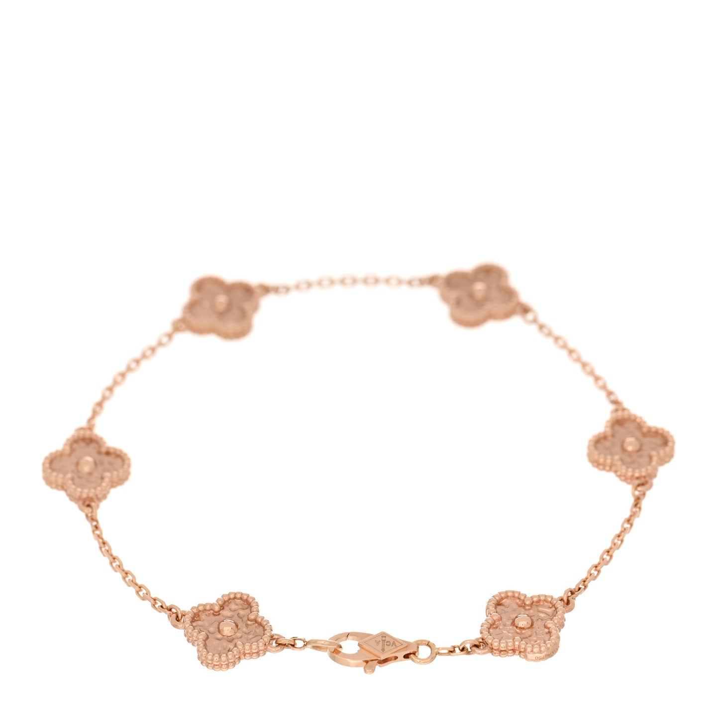 18K Rose Gold 6 Motifs Sweet Alhambra Bracelet