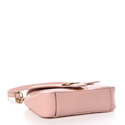 Gucci Calfskin Matelasse Mini GG Marmont Shoulder Bag Perfect Pink 4 of 10