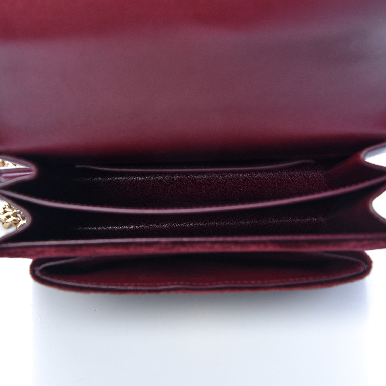 Saint Laurent Velvet Small Monogram Sunset Burgundy 5 of 9
