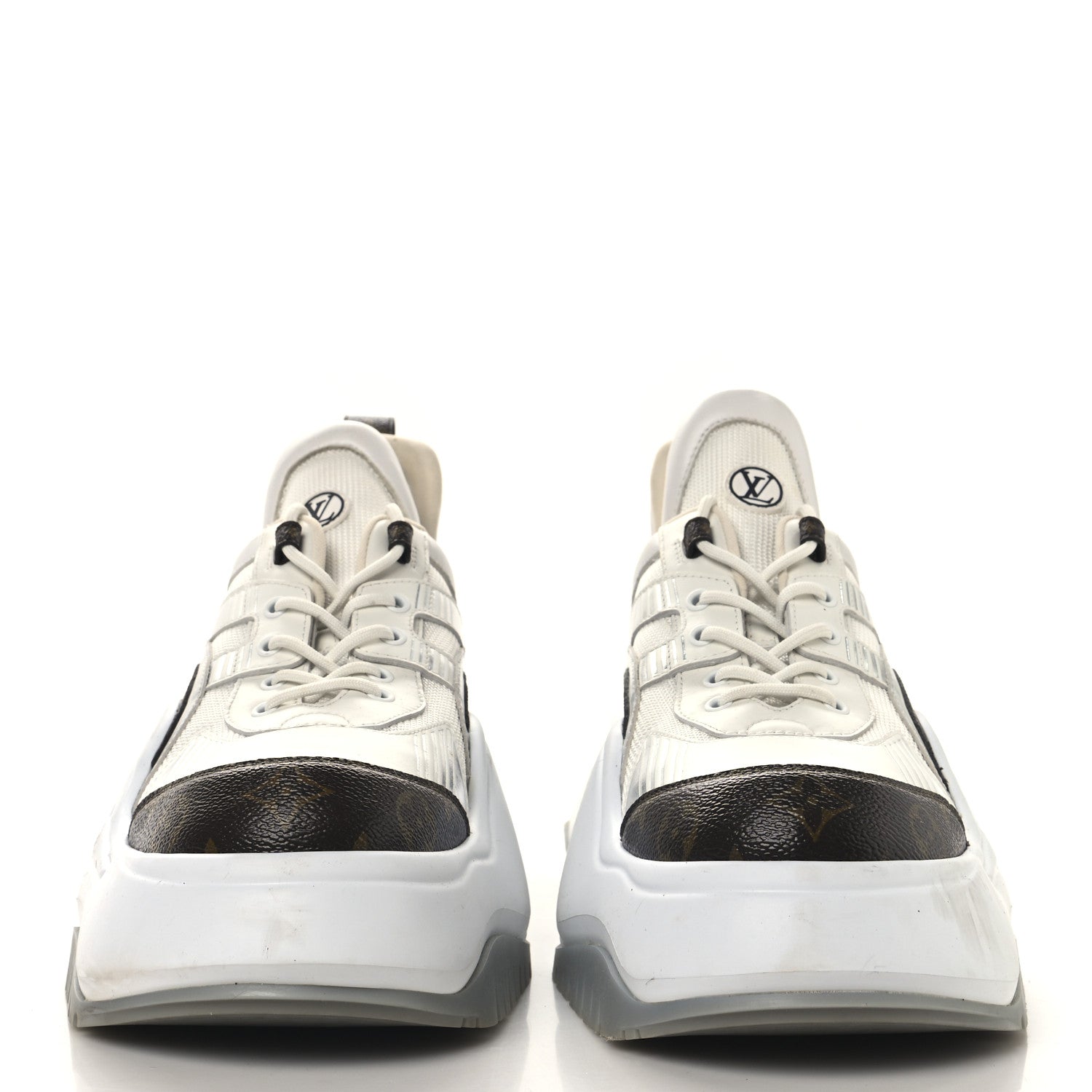 Louis Vuitton Calfskin Monogram Mens LV Archlight 2.0 Platform Sneakers 9 White 3 of 11