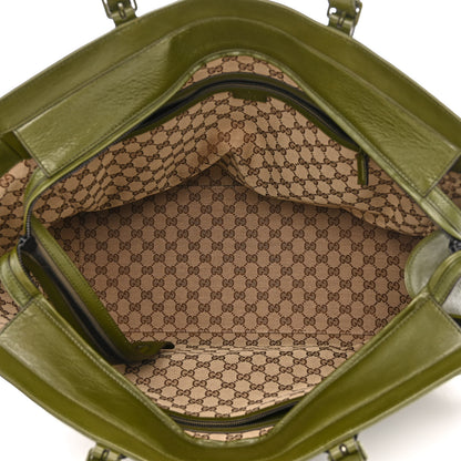 Gucci Piuma Lux Energy Monochrome Medium Double G Tote Bag Military Wood 5 of 10