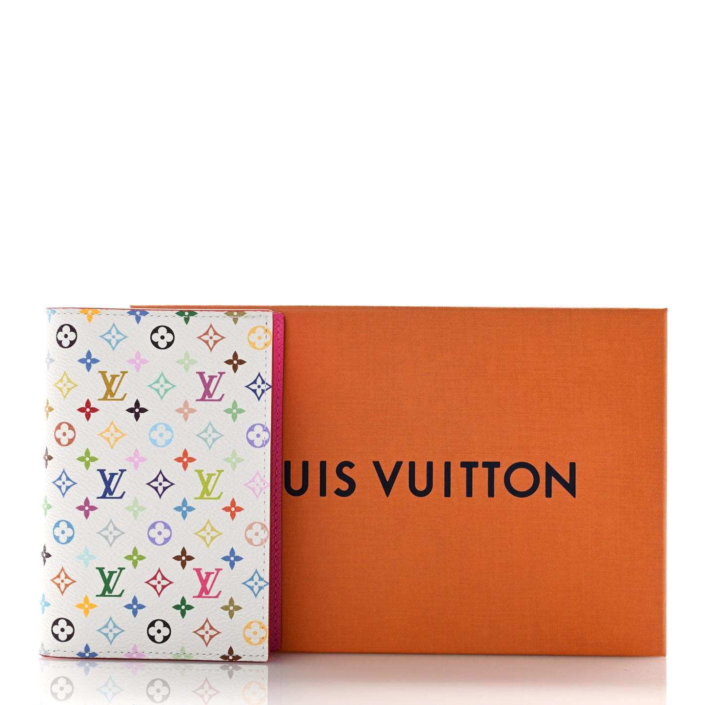 LV X TM Monogram Multicolor Passport Cover White