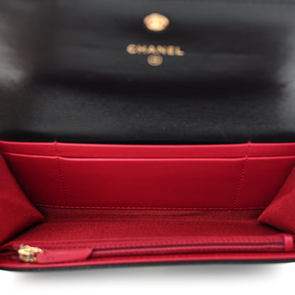 Chanel Lambskin Quilted Chanel 19 Flap Wallet Black 5 of 10