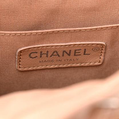 Chanel Calfskin Chevron Quilted Small Urban Spirit Backpack Beige 6 of 8