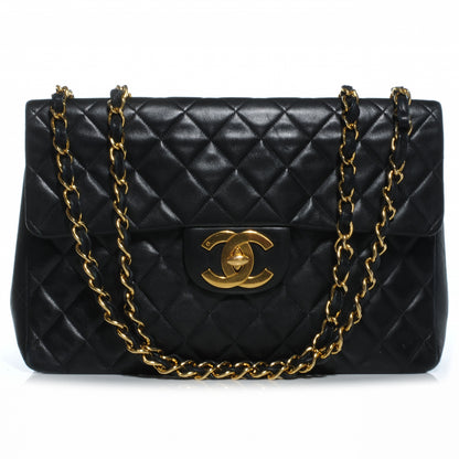 Chanel Lambskin XL Jumbo Flap Black 1 of 9