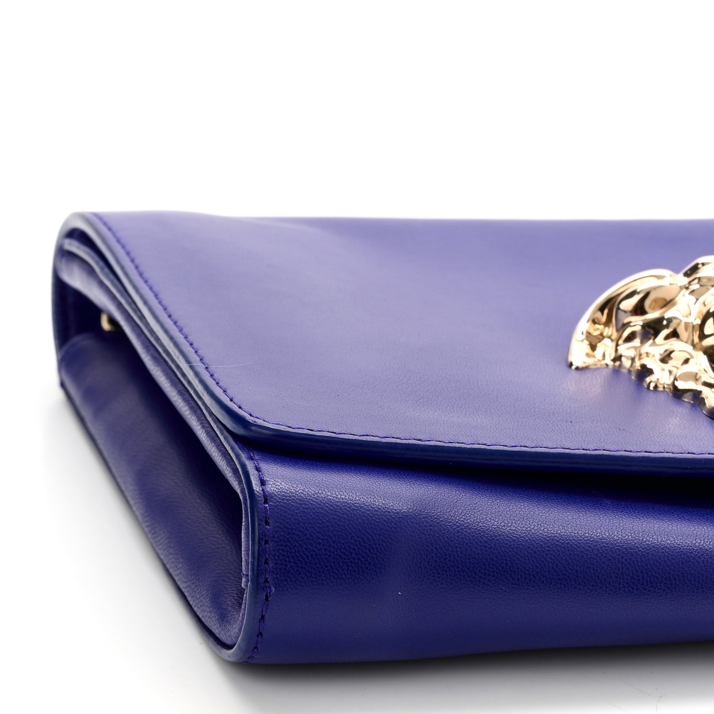 Lambskin Palazzo Chain Evening Bag Blue