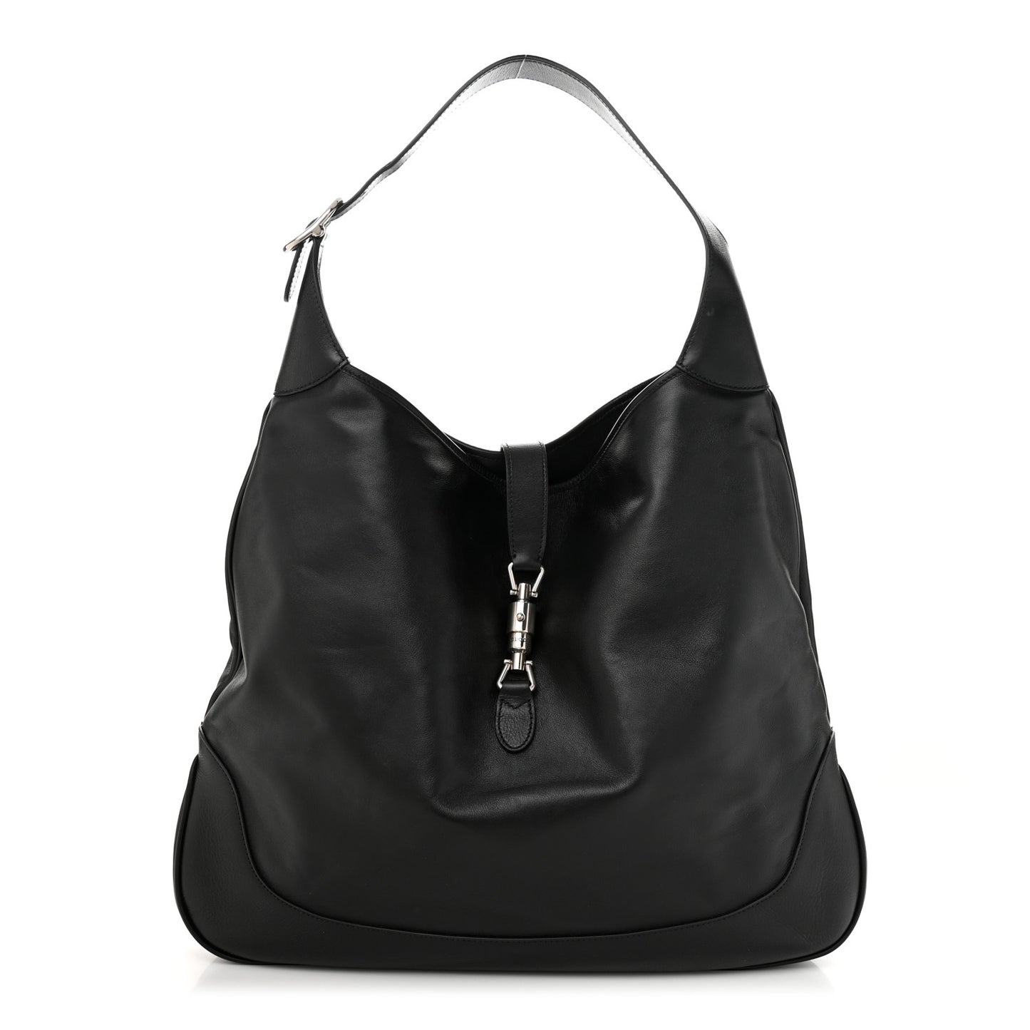 Calfskin Large Jackie 1961 Shoulder Bag Black Black