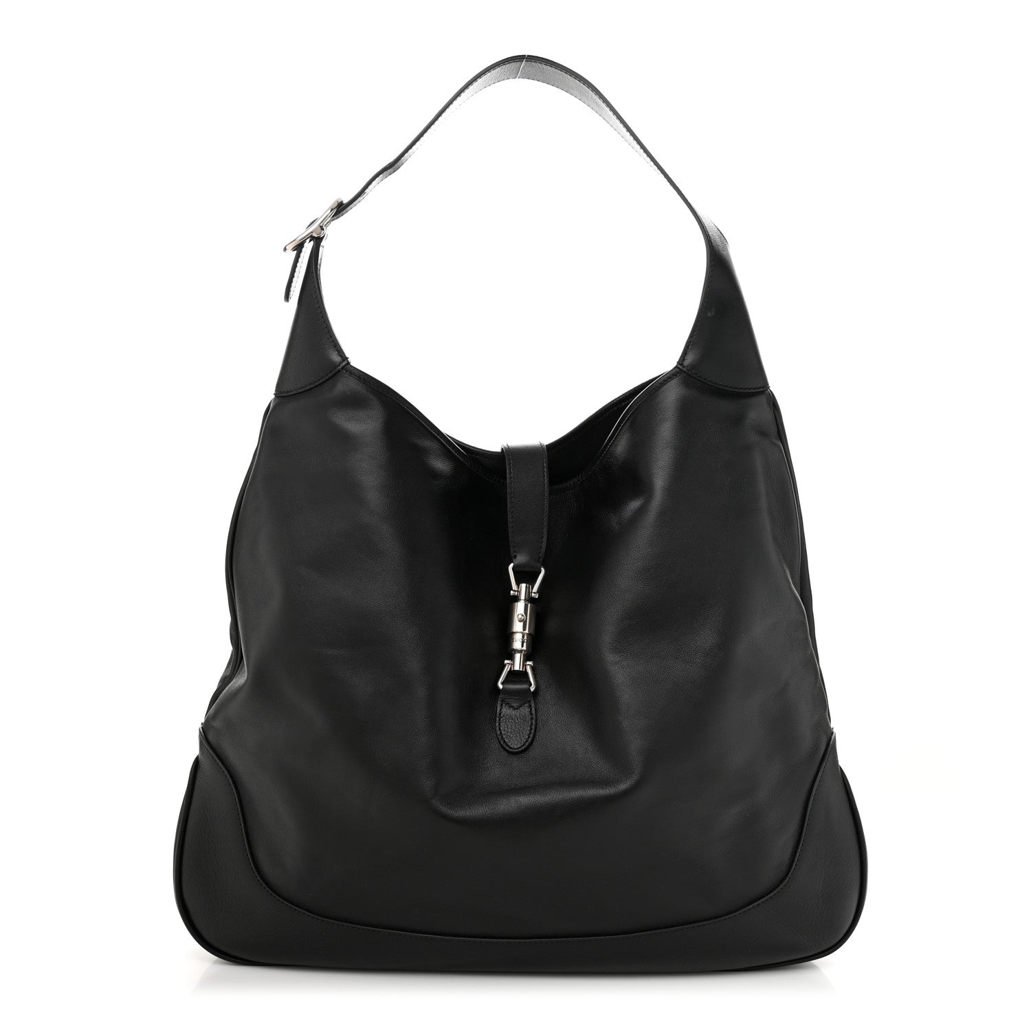 Gucci Calfskin Large Jackie 1961 Shoulder Bag Black Black 1 of 10