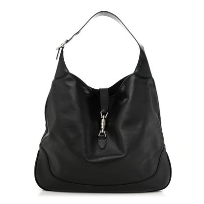 Gucci Calfskin Large Jackie 1961 Shoulder Bag Black Black 1 of 10