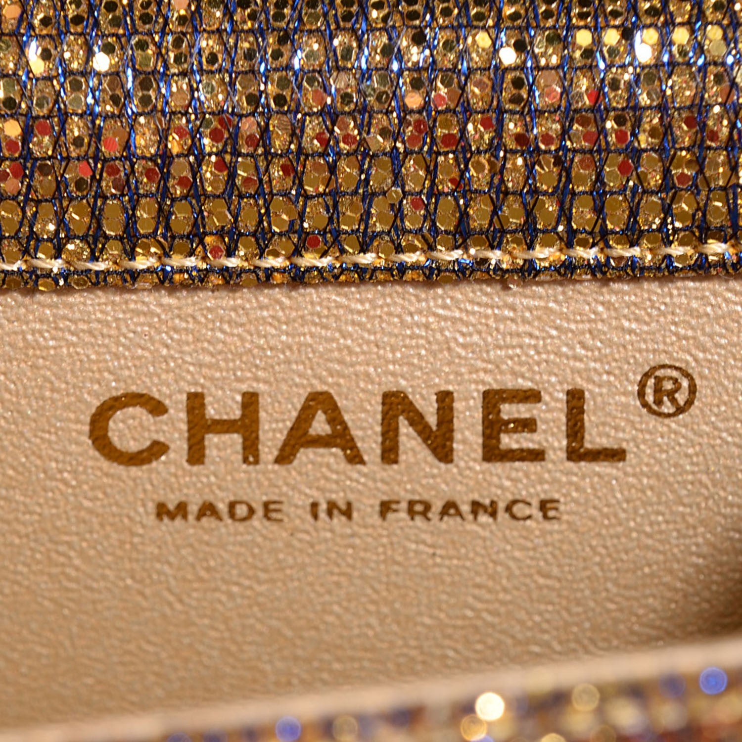 Chanel Crystal Quilted Mademoiselle Evening Flap Gold 6 of 8