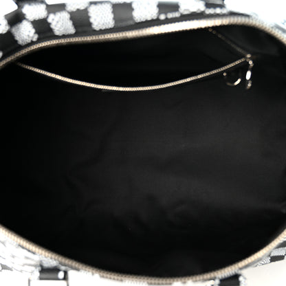 Louis Vuitton Damier Distorted Keepall Bandouliere 50 Black White 4 of 9