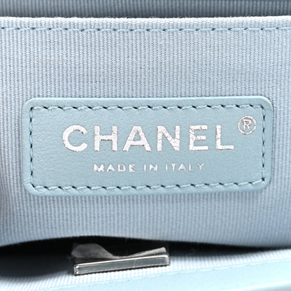 Chanel Lambskin Quilted Small Boy Flap Light Blue 6 of 10