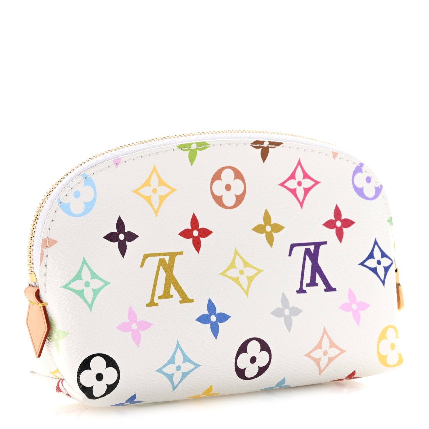 Louis Vuitton LV x TM Monogram Multicolor Cosmetic Pouch PM White 3 of 6