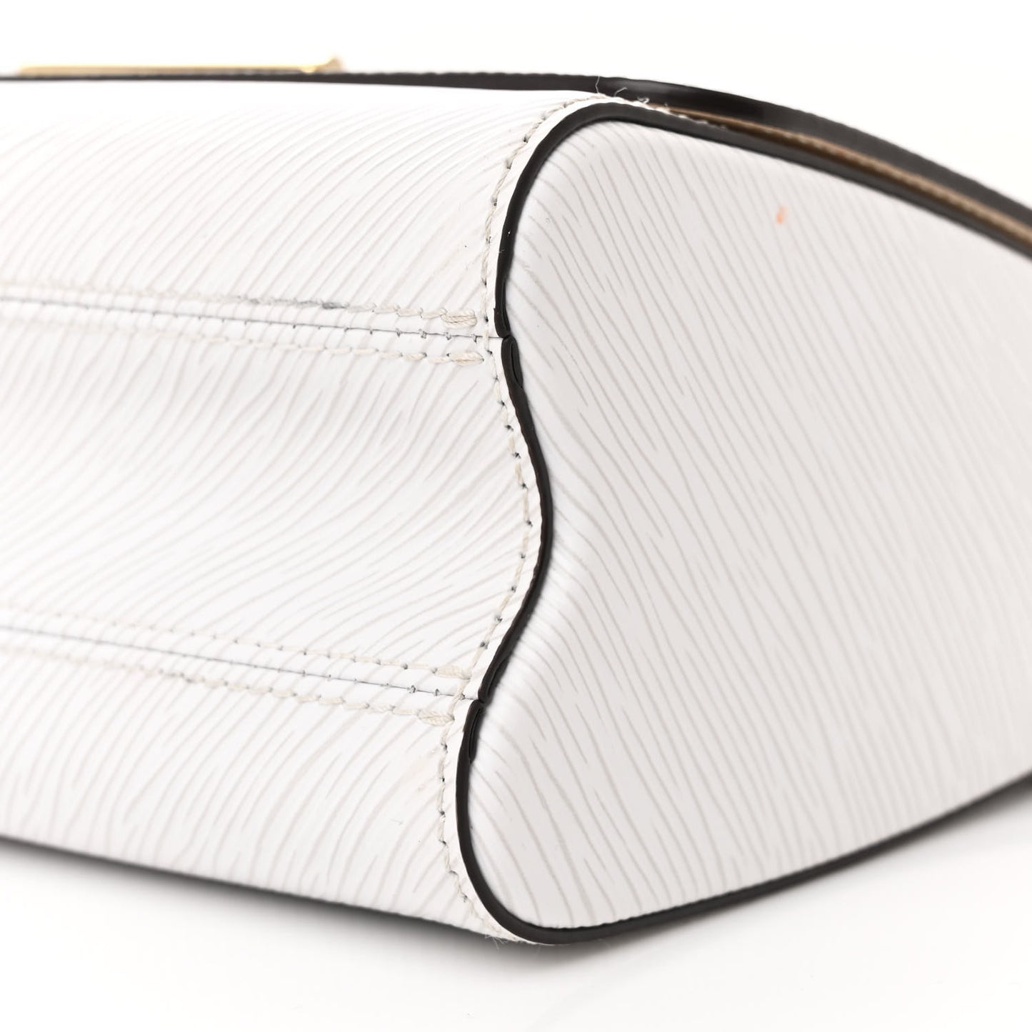 Epi Twist Shoulder Bag MM White Pink