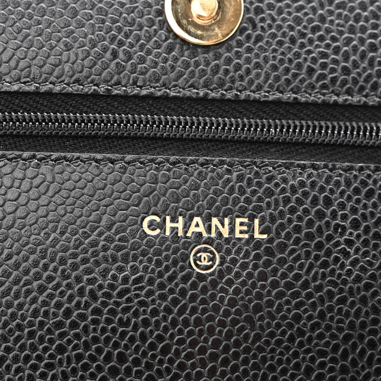 Chanel Caviar Quilted Wallet On Chain WOC Black 6 of 12