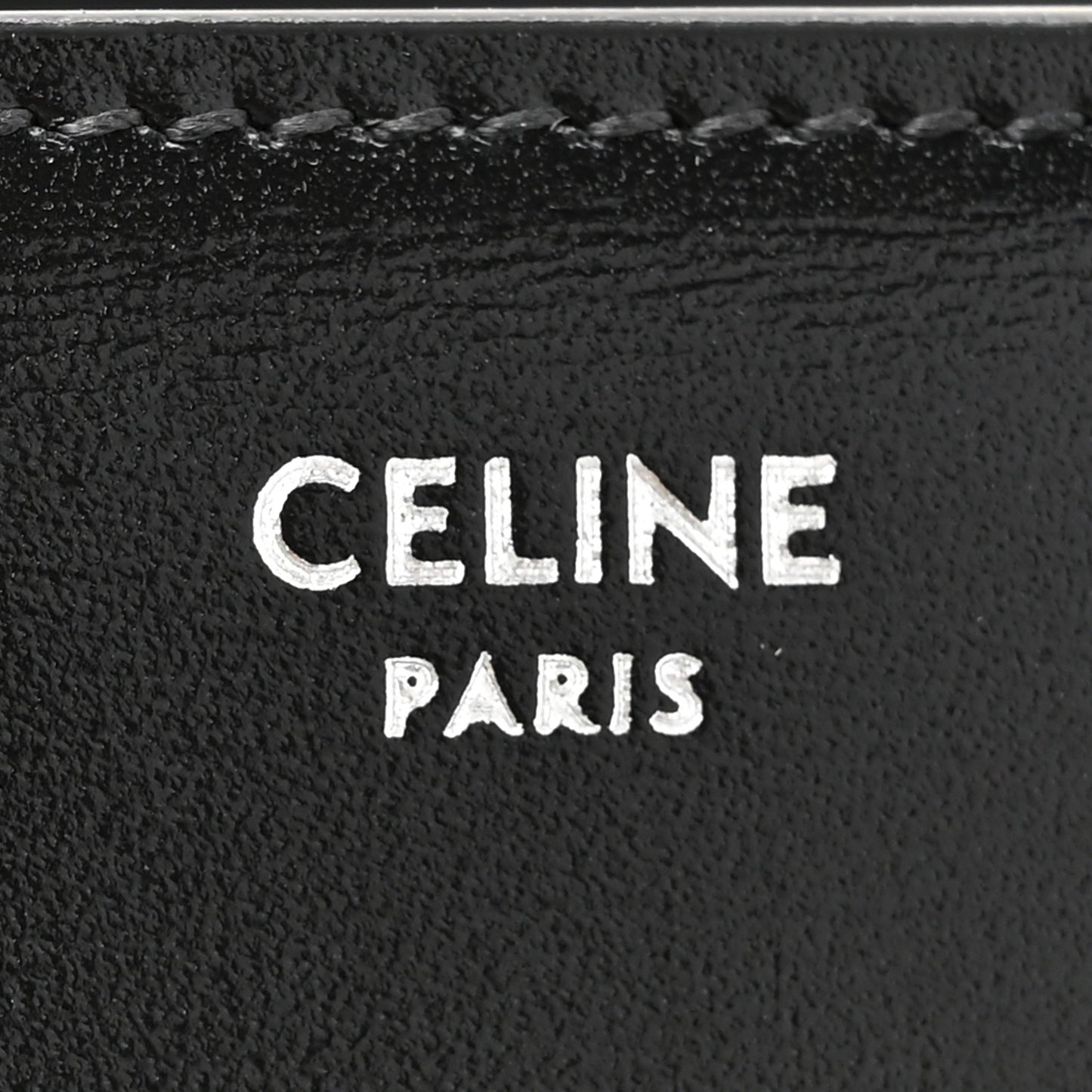 Shiny Calfskin Small Triomphe Wallet Black