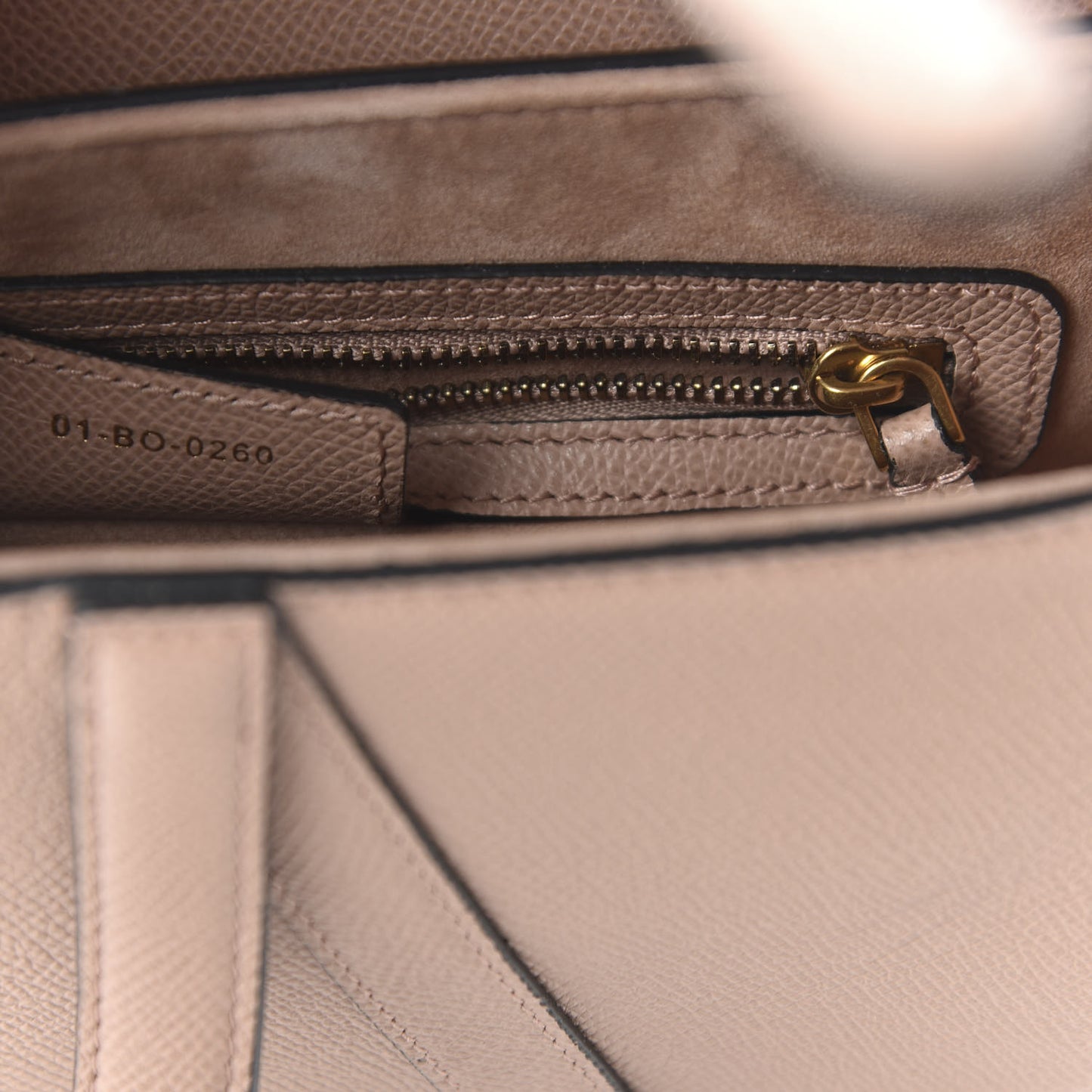 Grained Calfskin Saddle Bag Pink