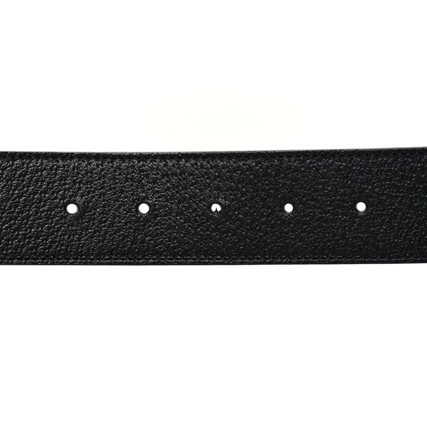 Textured Dollar Calfskin Double G 40mm Belt 95 38 Black