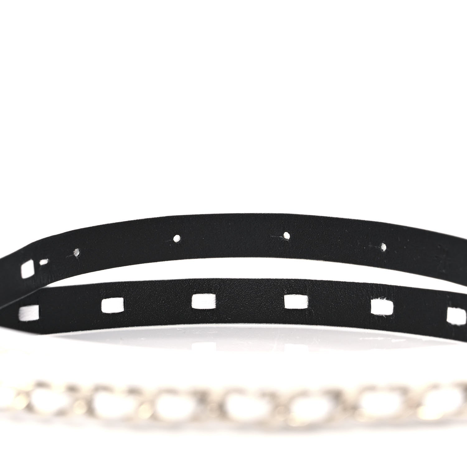 Chanel Lambskin CC Chain Belt 70 28 White 4 of 5