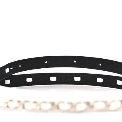 Chanel Lambskin CC Chain Belt 70 28 White 4 of 5