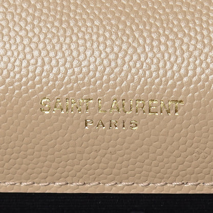 Saint Laurent Grain De Poudre Small Monogram Kate Satchel Nude Powder 8 of 10