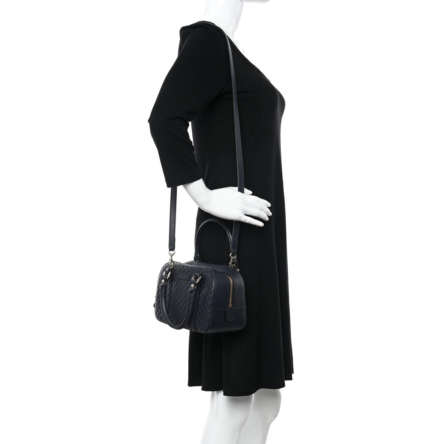 Soft Microguccissima Small Crossbody Bag Blue